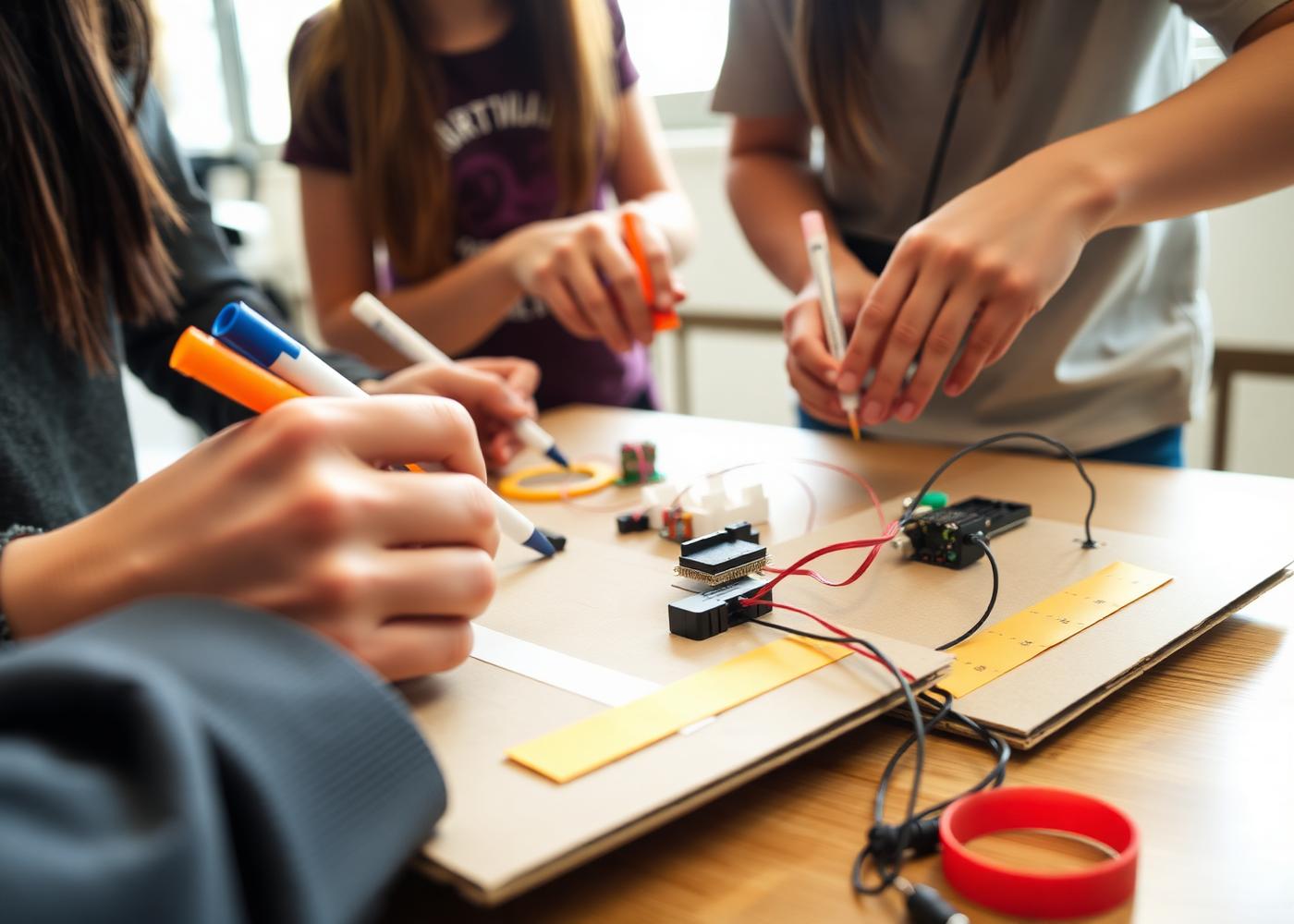 Students prototyping
